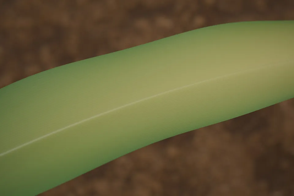Rendered corn leaf with nitrogen deficiency
